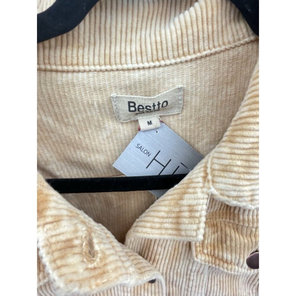 BESTTO Corduroy Jacket Women’s Medium Cropped Size Medium - Picture 4 of 15